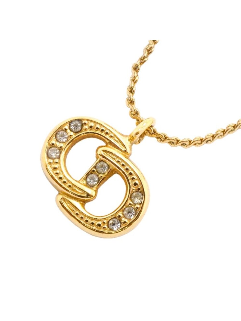 Dior Necklace CD Logo Gold Plated